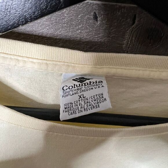 VTG Columbia Flower Womens T Shirt USA XL - Picture 4 of 4